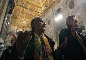 Cardinal Reina Mass for Pope Francis Healing - Rome
