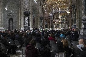 Cardinal Reina Mass for Pope Francis Healing - Rome