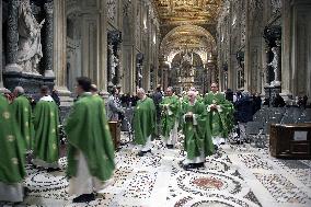 Cardinal Reina Mass for Pope Francis Healing - Rome