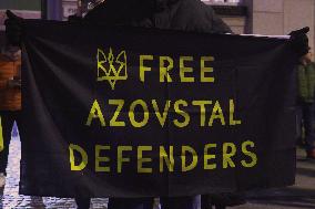Ukrainians Mark Third Anniversary Of Russian Invasion In Warsaw
