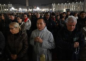 Nightly Rosary Prayer For Pope Francis’s Recovery - Vatican