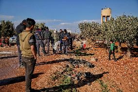 Drone Strike in Idlib Countryside - Syria