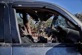 Drone Strike in Idlib Countryside - Syria