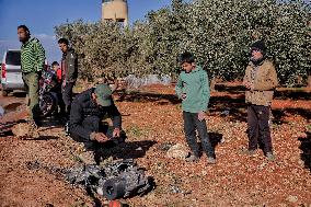 Drone Strike in Idlib Countryside - Syria