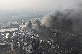 Fire in Nanjing Comprehensive Free Trade Zone
