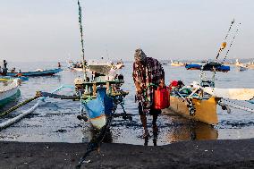 Tanjung Luar Fish Market In Lombok, Indonesia