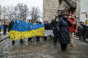 Ukraine protest in Tallinn