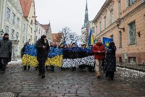 Ukraine protest in Tallinn