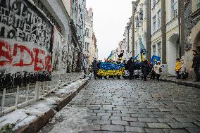 Ukraine protest in Tallinn