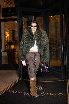 PFW - Amelia Gray Leaves Her Hotel