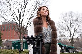 Alina Habba talks to reporters - Washington