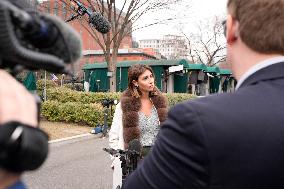 Alina Habba talks to reporters - Washington