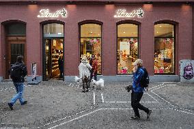 Lindt Chocolate Store In The German City Of Freiburg