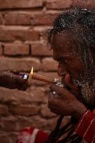 Eve Of Maha Shivaratri Festival At The Pashupatinath Temple.