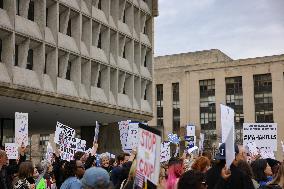 DOGE Protest At Health And Human Services Offices In Washington