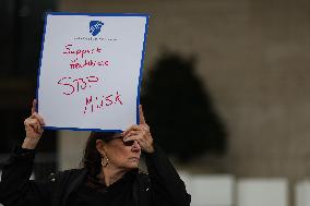 DOGE Protest At Health And Human Services Offices In Washington