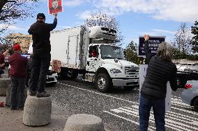 DOGE Protest At Health And Human Services Offices In Washington