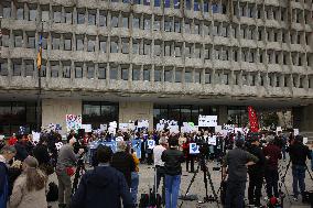 DOGE Protest At Health And Human Services Offices In Washington