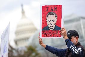 DOGE Protest At Health And Human Services Offices In Washington