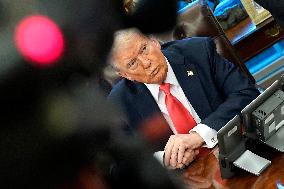 Donald Trump signs an executive order - Washington