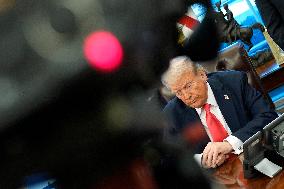 Donald Trump signs an executive order - Washington