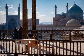 Iran-The Shah Historical Mosque In Isfahan