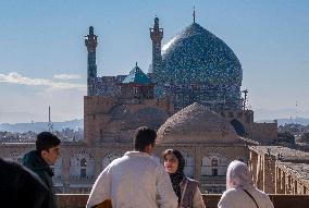 Iran-The Shah Historical Mosque In Isfahan