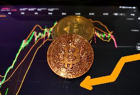 Illustration Bitcoin Decline