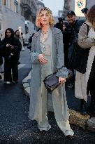 MFW - Celebs At Alberta Ferretti