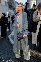 MFW - Celebs At Alberta Ferretti