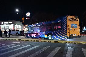 Man Riding A Bike Killed After Being Struck By A New York City MTA Bus At East 149th Street And Brook Avenue In Bronx New York