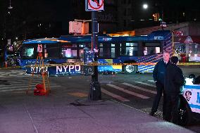 Man Riding A Bike Killed After Being Struck By A New York City MTA Bus At East 149th Street And Brook Avenue In Bronx New York