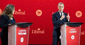 Freeland Addresses Liberal Leadership Debate in Montreal