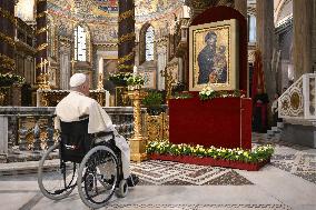 File - Pope Francis At Santa Maria Maggiore Basilica - Rome