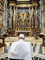 File - Pope Francis At Santa Maria Maggiore Basilica - Rome