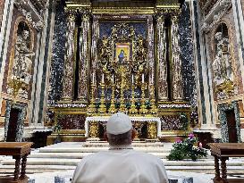 File - Pope Francis At Santa Maria Maggiore Basilica - Rome