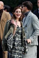 MFW - Olivia Palermo And Johannes Huebl At Antonio Marras