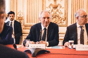 Interministerial Immigration Control Committee at Matignon - Paris