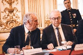 Interministerial Immigration Control Committee at Matignon - Paris