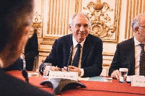 Interministerial Immigration Control Committee at Matignon - Paris