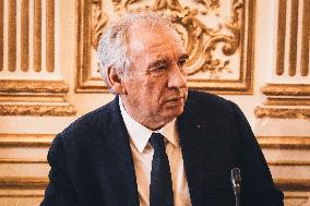 Interministerial Immigration Control Committee at Matignon - Paris