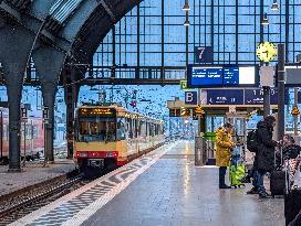 Regional Trains At Karlsruhe Central Station
