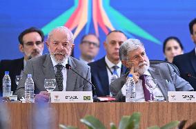 Brazilian President Luiz Inacio Lula Da Silva Opens The BRICS Sherpas Meeting