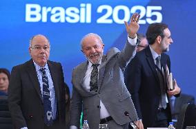 Brazilian President Luiz Inacio Lula Da Silva Opens The BRICS Sherpas Meeting