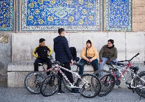 Iran-Daily Life In Naqsh-e Jahan Square In Isfahan