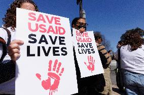 Capitol Hill - Political Coverage - USAID Protest