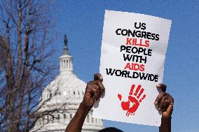 Capitol Hill - Political Coverage - USAID Protest