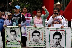 Demontration For 125th Global Action For Ayotzinapa