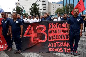 Demontration For 125th Global Action For Ayotzinapa