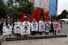 Demontration For 125th Global Action For Ayotzinapa